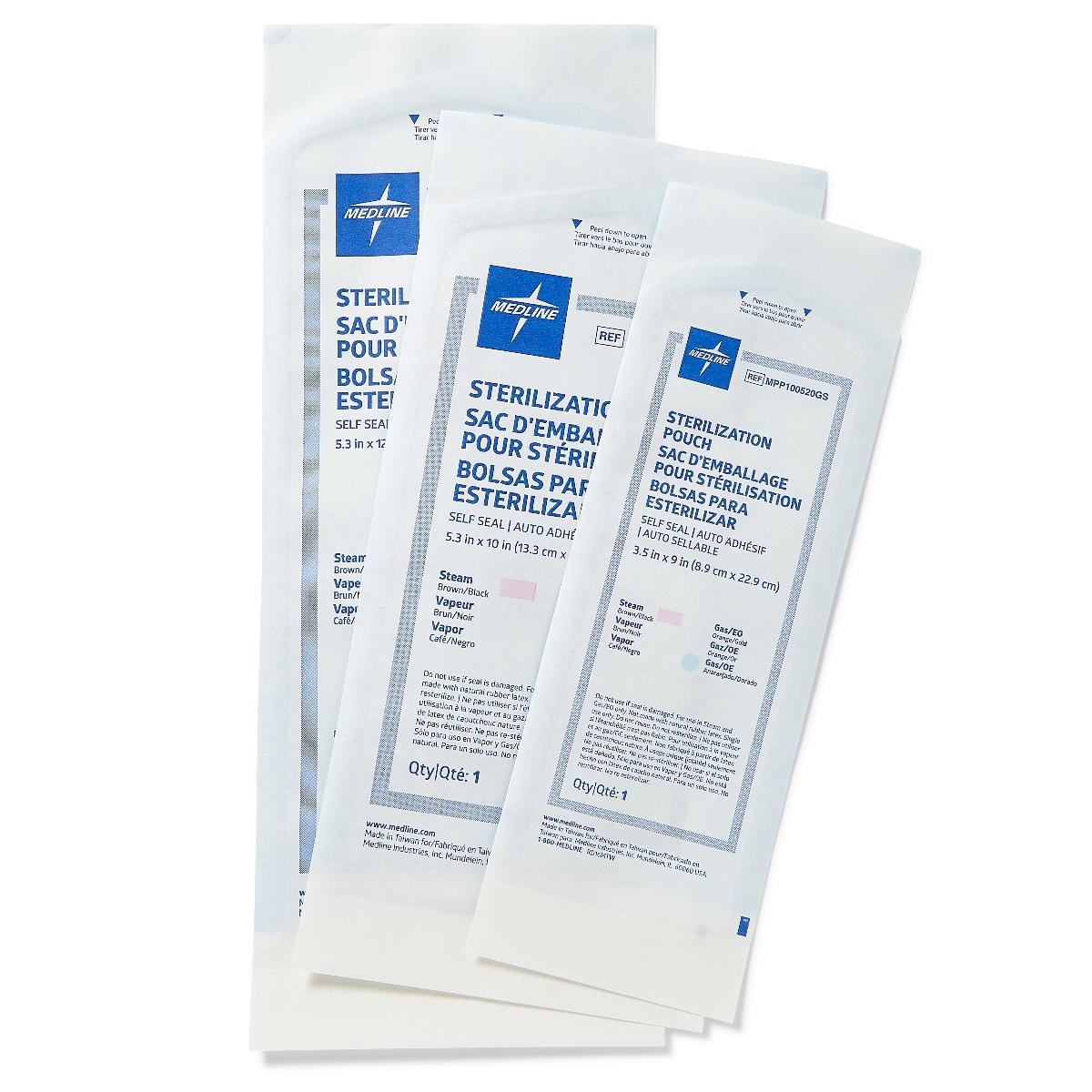 Self-Seal Sterilization Pouches for Steam and Gas Only